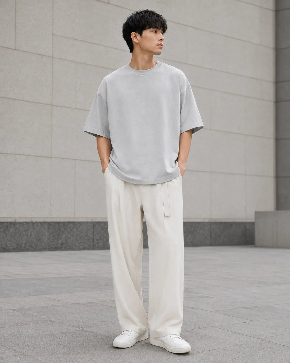 The Ash Grey Oversized Essential