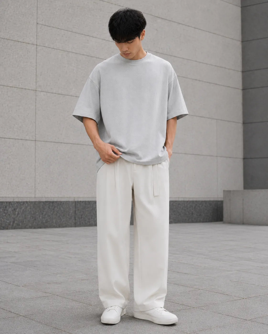 The Ash Grey Oversized Essential