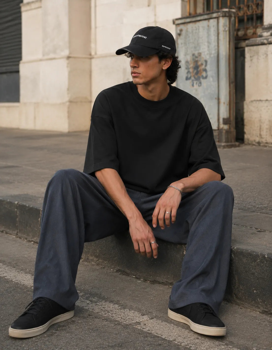 RENQARA Unisex Terry Oversized T-Shirt