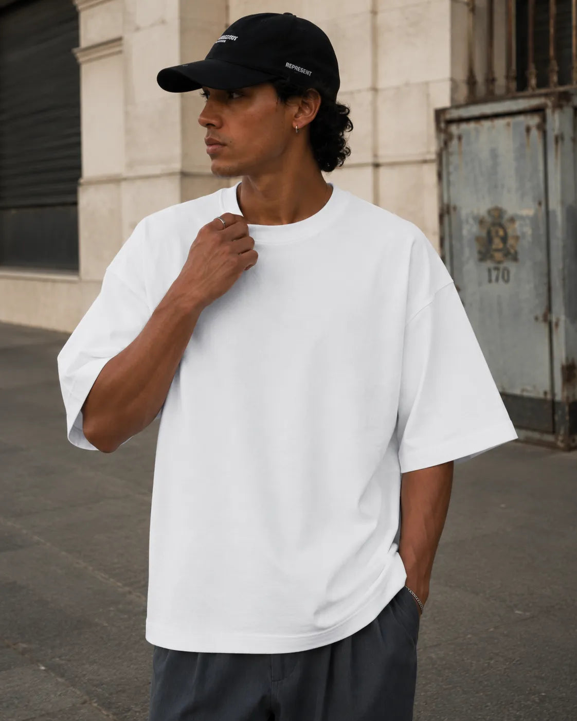 RENQARA Unisex Terry Oversized T-Shirt
