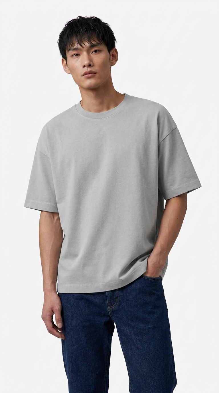 The Ash Grey Oversized Essential Main image