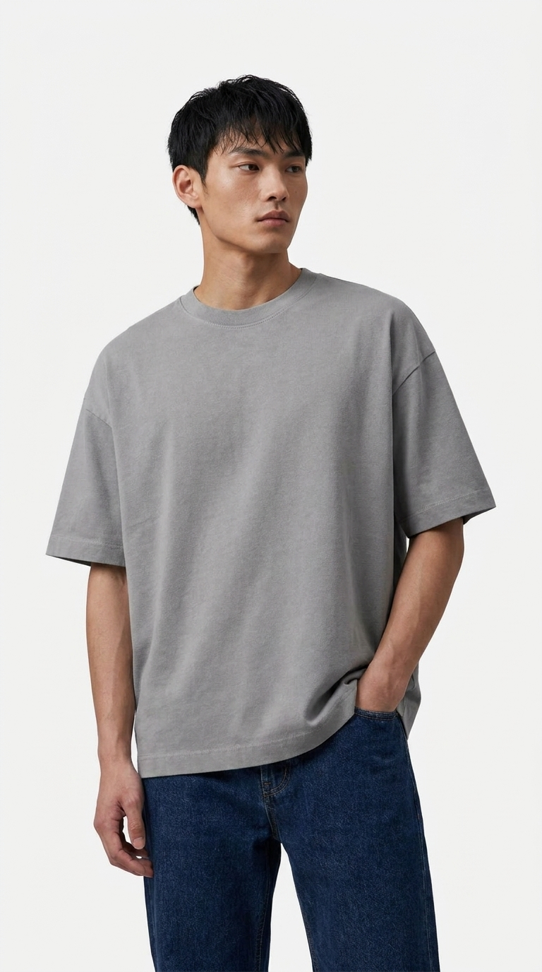 The Ash Grey Oversized Essential