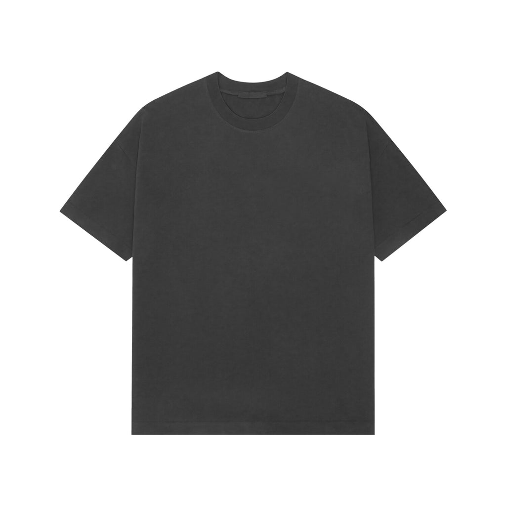 Front view of Onyx black oversized t-shirt for men and women